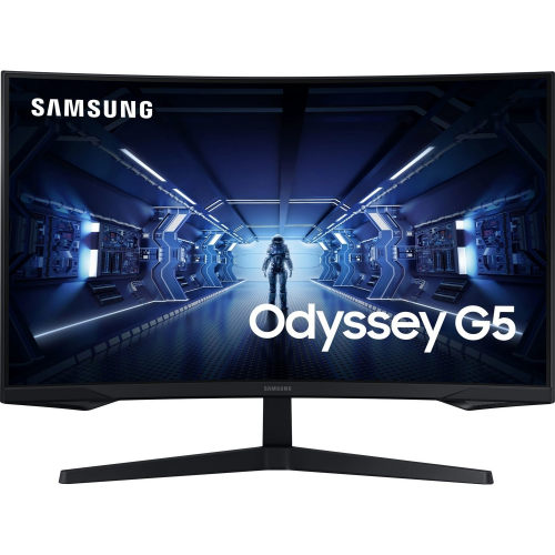 SAMSUNG LC32G55TQBUXUF, Odyssey G5 32&quot; 1ms, 144Hz, 2K Quad HD, DP, HDMI, USB, VA LED, HDR10 1000R, Curved, Monitör