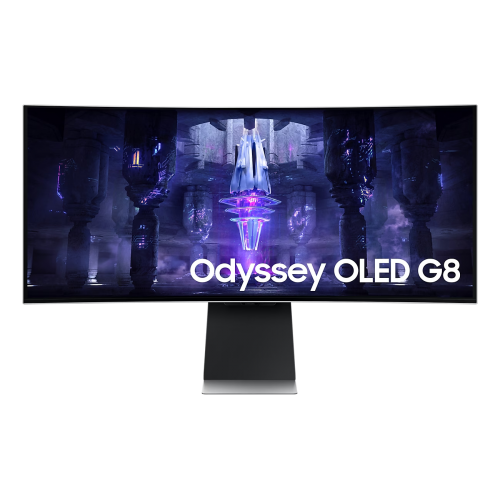 SAMSUNG LS34BG850SUXUF, Odyssey OLED G8 34&quot; 0,03ms, 175Hz, 2K Ultra WQHD, 1xMini DP, 1xMicro HDMI, 2xUsb-C, OLED Panel, Curved Pivot, Smart GAMING Monitör