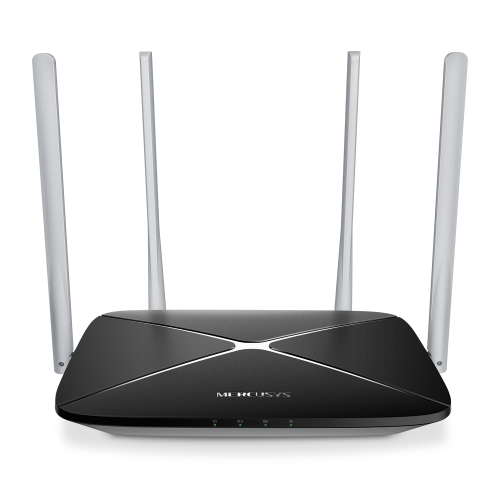 MERCUSYS AC12, AC1200, 4Port, 1200Mbps, DualBand, Masaüstü, Megabit, Router