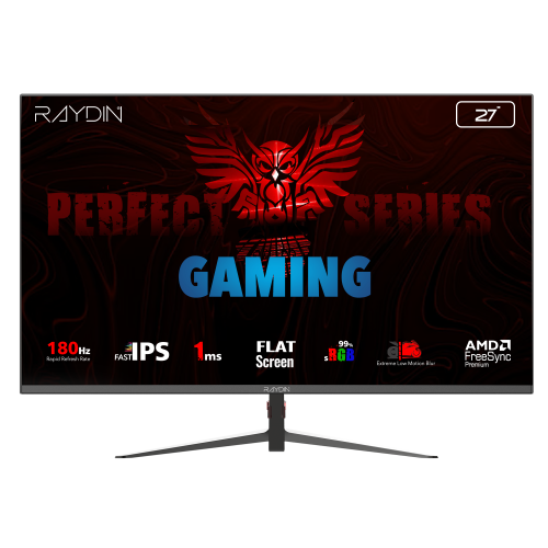 RAYDIN MM27DFI-180HZ, 27", 1ms, 180Hz, Full HD, HDMI, DP, IPS LED, Flat, Frameless, FreeSync Gaming Monitör