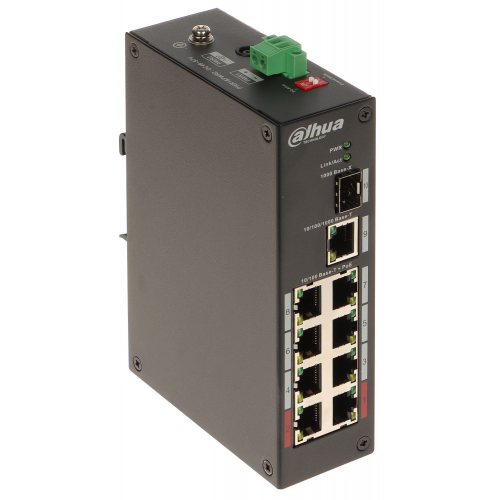 DAHUA PFS3110-8ET-96-V2 8FE PoE Port (8xPoE 96W) 1GE Uplink, 1GE SFP Yönetilemez Switch