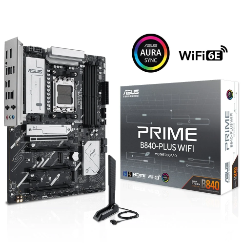 ASUS PRIME B840-PLUS WIFI, 4xDDR5, 3x M.2, HDMI, DP, Type-C, WI-FI 6E, Bluetooth 5.3, AM5 Soket GAMING Anakart