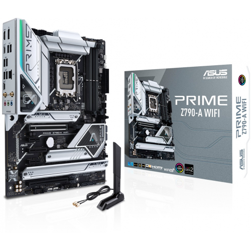 ASUS PRIME Z790-A WIFI, 4xDDR5, 4x M.2, HDMI, DP, 2xType-C, Wi-Fi 6E, Bluetooth v5.2, 12-13.Nesil, LGA1700 Soket, Anakart