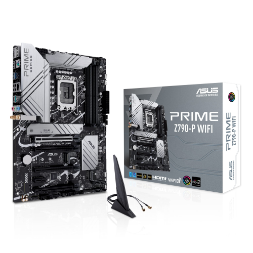 ASUS PRIME Z790-P WIFI, 4xDDR5, 3x M.2, HDMI, DP, Type-C, Wi-Fi 6, Bluetooth 5.2, 12-13.Nesil, LGA1700 Soket, ARGB Gaming Anakart