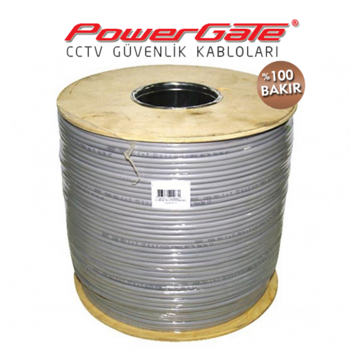 PowerGate PRO 570mt, 2+1 (2x0,50+0,33) %100Bakır, CCTV Güvenlik Kablosu