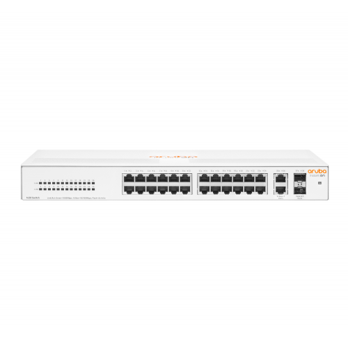 HP Aruba Instant On R8R50A 1430-24G, 24Port, GigaBit, 2 Port SFP, Yönetilemez,Masaüstü Switch