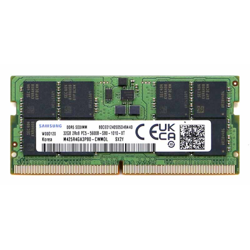 Samsung SAMSO5600/32, 32GB, DDR5, 5600MHz,  CL46, 1.1V Notebook Ram (M425R4GA3BB0-CWW0L)