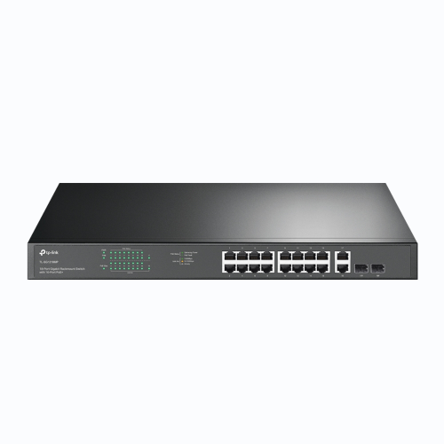 TP-LINK SG1218MP, 16 Port, Gigabit, PoE 250W, 2 Port Gigabit Combo SFP, Rackmount, Yönetilemez, Switch