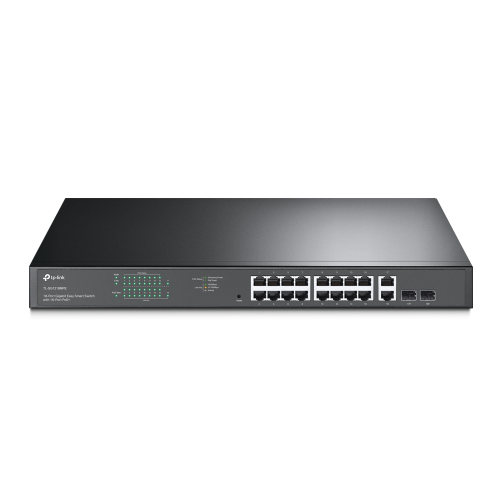 TP-LINK SG1218MPE, 16 Port, Gigabit, PoE 250W, 2 Port Gigabit Combo SFP, Rackmount, Yönetilebilir, Switch