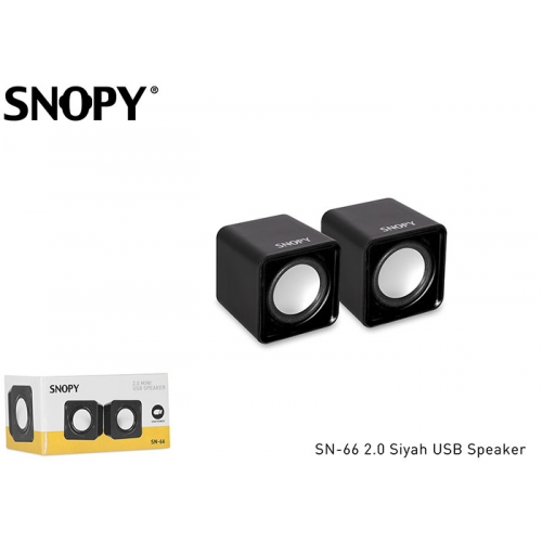 SNOPY SN-66 1+1 Masa Üstü USB SPEAKER (Siyah)