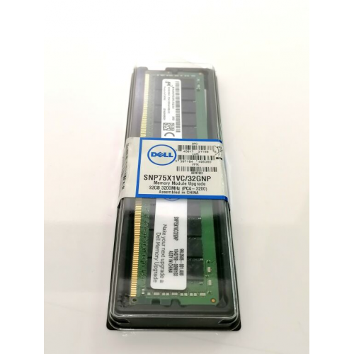 DELL RD3200DR-32GB-NPOS 1x32GB, RDIMM DDR4 3200MHz 2RX4 SERVER RAM (SNP75X1VC/32GNP)