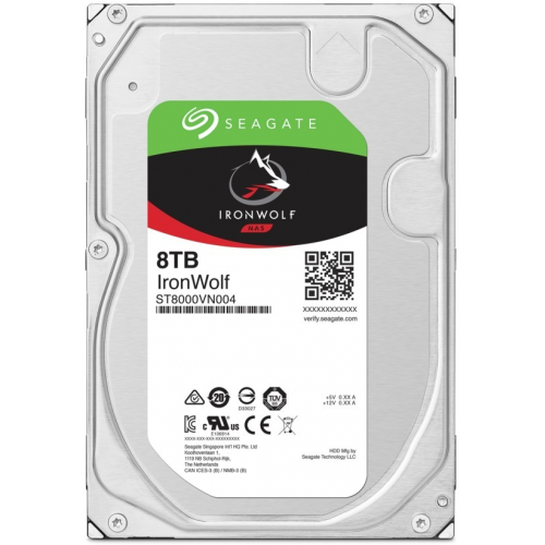 SEAGATE IRONWOLF, ST8000VN004, 3.5&quot;, 8TB, 256Mb, 7200Rpm, SERVER/NAS HDD
