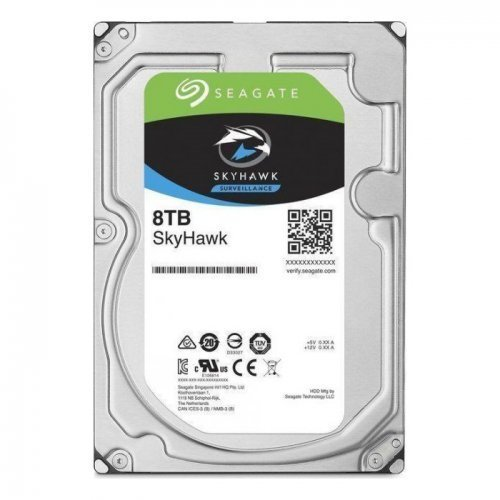 SEAGATE SKYHAWK, ST8000VX004, 3.5&quot;, 8TB, 256Mb, 7200Rpm, Güvenlik, HDD