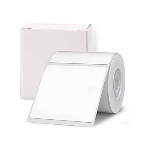 NIIMBOT T50 Etiket 50mm x 50mm (Tek Kolonda 1li) 150 adet Beyaz Kare (B1, B21S, B3S, B21 PRO)