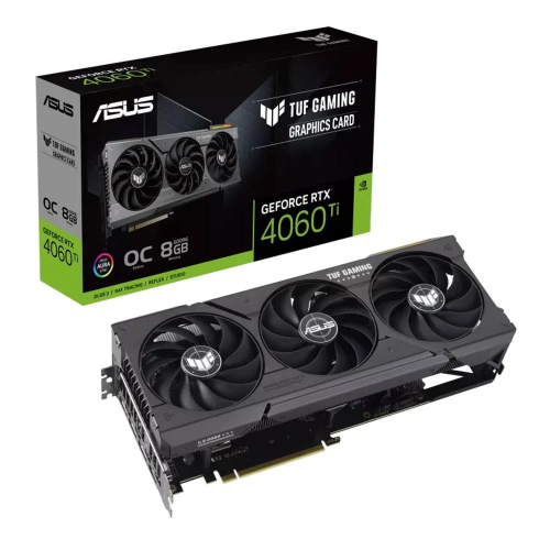 ASUS TUF-RTX4060TI-O8G-GAMING, 8Gb, 128Bit, GDDR6, 1xHDMI, 3xDP GAMING Ekran Kartı