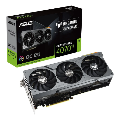 ASUS TUF-RTX4070TI-O12G-GAMING, 12Gb, 192Bit, GDDR6X, 2xHDMI, 3xDP GAMING Ekran Kartı