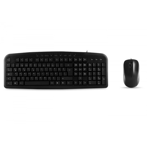 EVEREST UN-795, Siyah, Multimedya Türkçe Q, USB Kablolu, Klavye Mouse Set