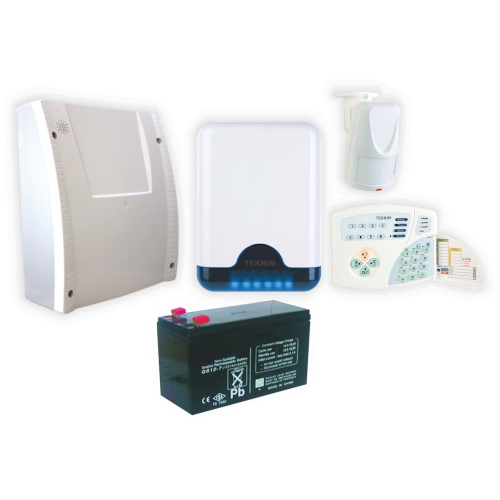 TEKNİM VAP404PTA 4+4 ZONLU GELİŞMİŞ ALARM SETi (Akü Dahil)