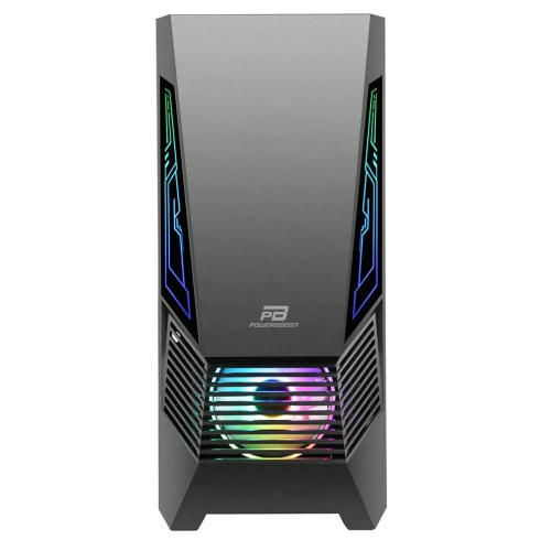 POWERBOOST VK-G2051S, 500W, Tempered Glass, ARGB, USB 3.0, ATX, Siyah, GAMING KASA