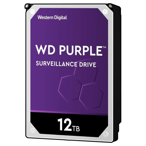 WD PURPLE, WD121PURZ, 3.5&quot;, 12TB, 256Mb, 7200 Rpm, 7/24 Güvenlik, HDD