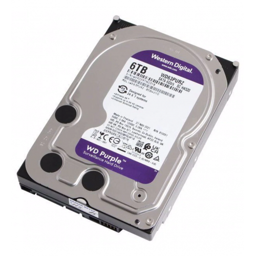 WD PURPLE, WD63PURZ, 3.5&quot;, 6TB, 256Mb, 5400 Rpm, 7/24 Güvenlik, HDD