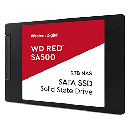 WD Red SA500, WDS200T1R0A, 2TB, 560/530, SERVER ve NAS için Enterprise, 2,5&quot; SATA, SSD