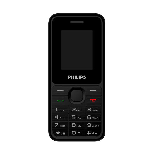 PHILIPS Xenium E2125, 32Mb, Siyah, 32Mb Ram, 1,77inc Ekran, Çift Sim Desteği, FM Radyo, 1700mAh Pil, El Feneri, Türkiye KVK Garantili