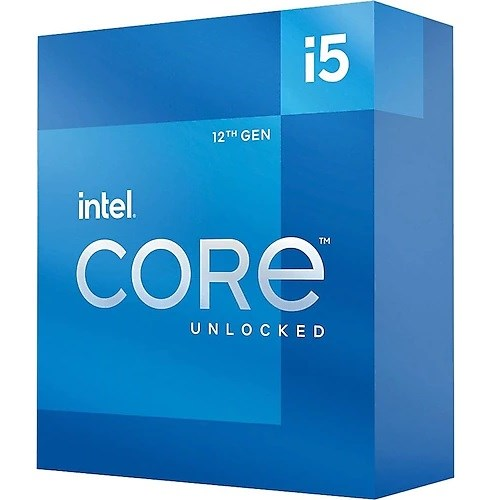 INTEL i5-12600K 10 Core, 3.60Ghz, 20Mb, 125W, LGA1700, 12.Nesil, BOX, (Grafik Kart VAR, Fan YOK)