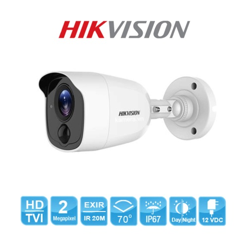HIKVISION DS-2CE11D0T-PIRL 2Mpix 20Mt Gece Görüşü, 3,6mm Lens, Ultra Low-Light, PIR, Dış Mekan Kamera