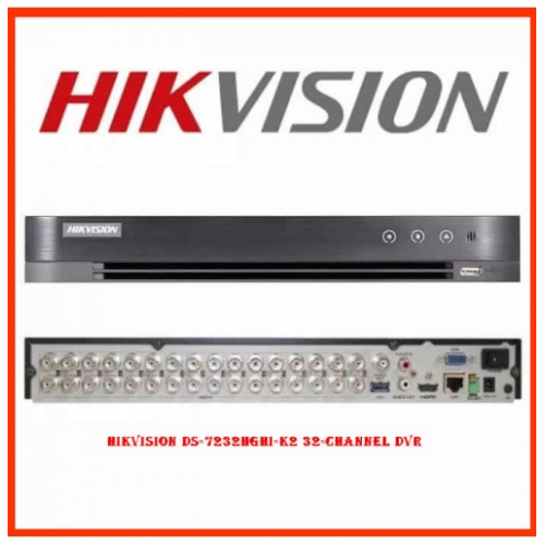 HIKVISION DS-7232HQHI-K2 4Mpix H265+ 32Kanal  Video, 2 HDD, 4Mpix Lite, 5in1 DVR