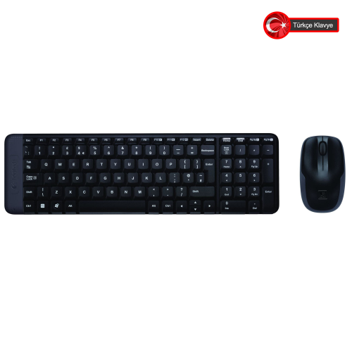Logitech MK220 (920-003163) Kablosuz Türkçe Q Klavye/Mouse Set