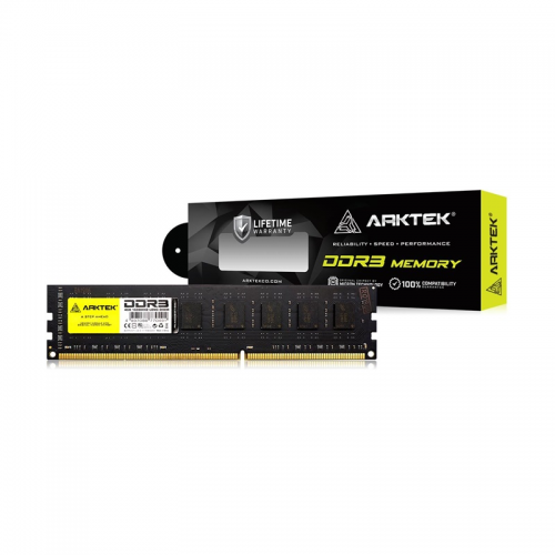 ARKTEK AKD3S4P1600, 4GB, DDR3, 1600Mhz, 16 Chip, 1,5V, CL11, Desktop, RAM