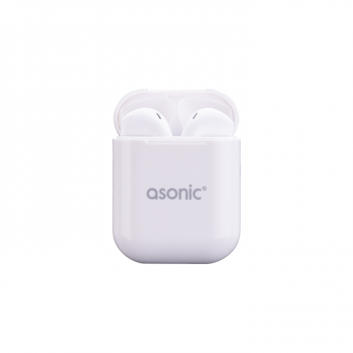 ASONIC  AS-TWS130 Mobil Telefon Uyumlu, Bluetooth, AirPods , Mikrofonlu Kablosuz Kulaklık (Beyaz)