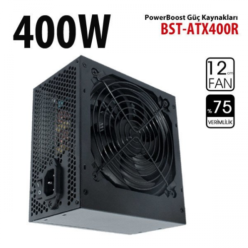 BOOST BST-ATX400R Reel 400W, Sata, 12cm Fan, BOX PSU