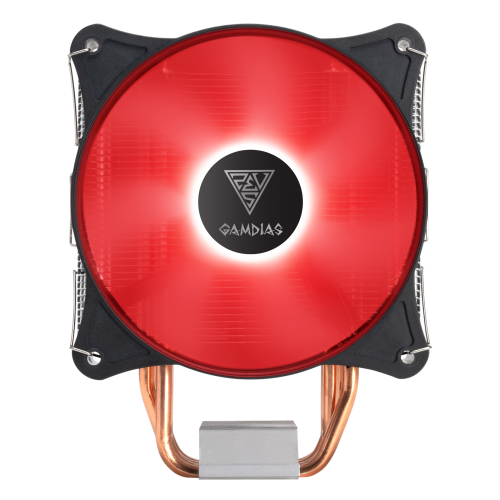 GAMDIAS BOREAS E1-410, RED Lights, 120mm CPU  Kule Tipi Hava Soğutma (AMD ve INTEL Tüm işlemciler ile uyumlu)