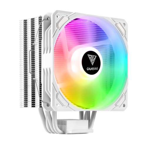 GAMDIAS BOREAS E1-410 WH, White Edition,  120mm, CPU Kule Tipi Hava Soğutma (AMD AM4-AM5 ve INTEL Tüm işlemciler ile uyumlu)