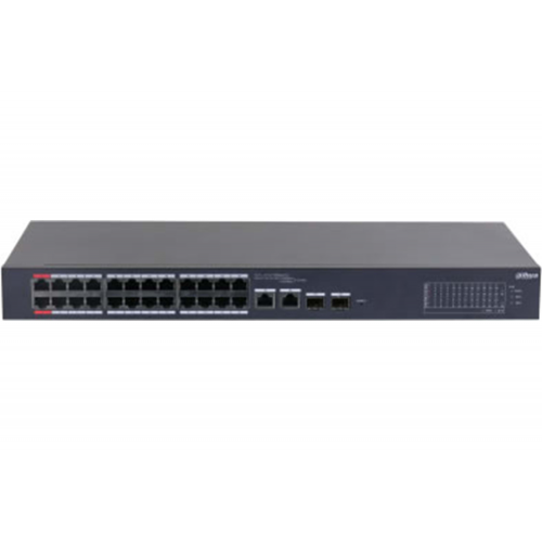 DAHUA CS4226-24ET-240, 24Port, Megabit, 24 Port PoE, 240W, +2 Port SFP Gigabit Combo, Cloud Yönetilebilir, Switch