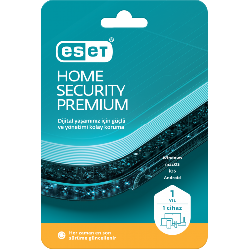 ESET HOME SECURITY PREMIUM 1 Kullanıcı, 1 YIL, BOX
