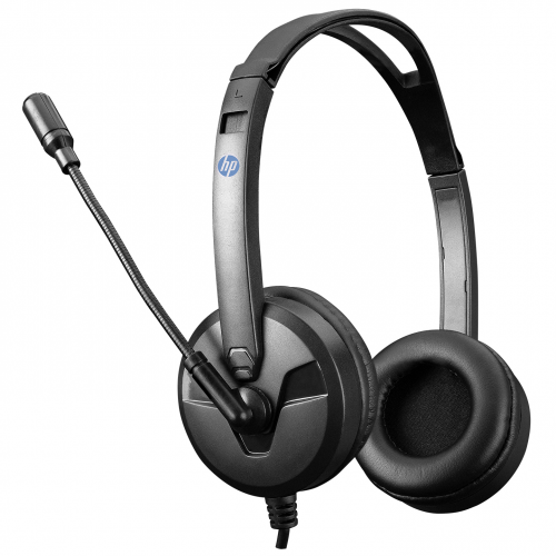 HP DHE-8009, Call Center, Kulak üstü, Mikrofonlu,  Kablolu, Kulaküstü Kulaklık, Siyah