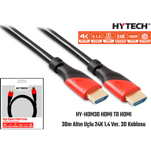 HYTECH HY-HDM30, Full HD, HDMI v1,40, Kablo 30mt