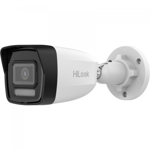 HILOOK IPC-B140HA-LU, 4Mpix, 2,8mm Lens, H265+, Dual Light, 30Mt Gece Görüşü, Dahili Mikrofon, IP67, PoE, Bullet, IP Kamera