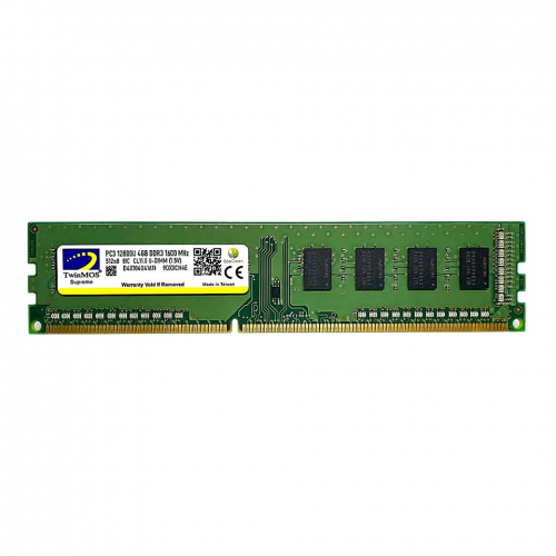 TwinMOS MDD34GB1600D, 4GB, DDR3, 1600MHz, 1.5V Desktop Ram