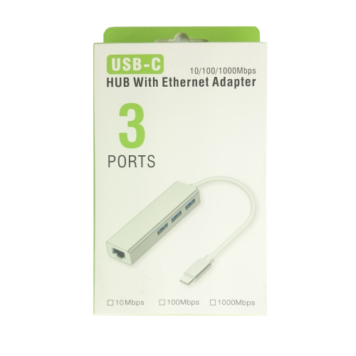 POWERGATE PG-TTU02, Type-C TO USB3.0, MegaBit Ethernet Kartı