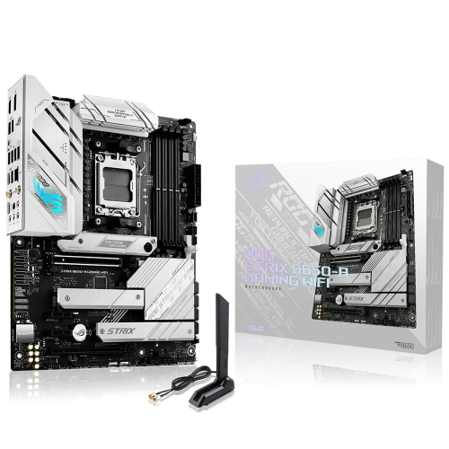 ASUS ROG STRIX B650-A GAMING WIFI, 4xDDR5, 3x M2, HDMI, DP, 2xType-C, Wi-Fi 6E, Bluetooth v5.2, AMD Ryzen 7000 Serisi, AM5 Soket Anakart