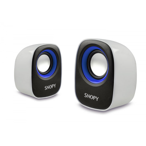 SNOPY SN-120, 6W, 1+1 Masaüstü, USB Speaker, (Beyaz-Mavi)