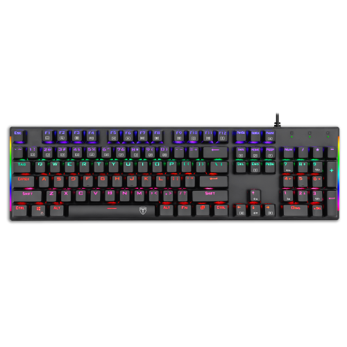 T-DAGGER NAXOS, T-TGK310, USB Kablolu, Türkçe Q, Rainbow RGB, Mechanical, Gaming Klavye (Powered By REDRAGON)