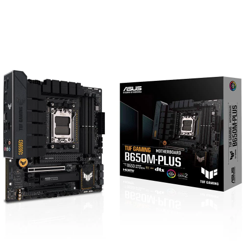 ASUS TUF GAMING B650M-PLUS, 4xDDR5, 2x M.2, HDMI, DP, Type-C, AMD Ryzen 7000 Serisi, AM5 Soket Anakart
