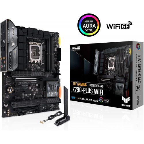 ASUS TUF GAMING Z790-PRO WIFI, 4xDDR5, 4x M.2, HDMI, DP, Type-C, Wi-Fi 6E, Bluetooth 5.3, 12-13.Nesil, LGA1700 Soket, ARGB Gaming Anakart
