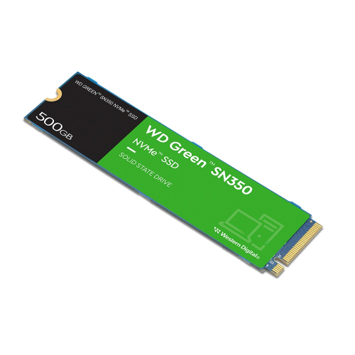 WD Green SN350, WDS500G2G0C, 500GB, 2400/1500, Gen3, NVMe PCIe M.2, SSD