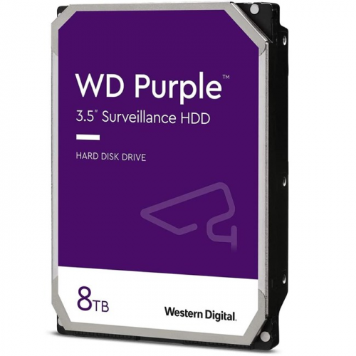WD PURPLE, WD84PURZ, 3.5&quot;, 8TB, 128Mb, 5640 Rpm, 7/24 Güvenlik, HDD